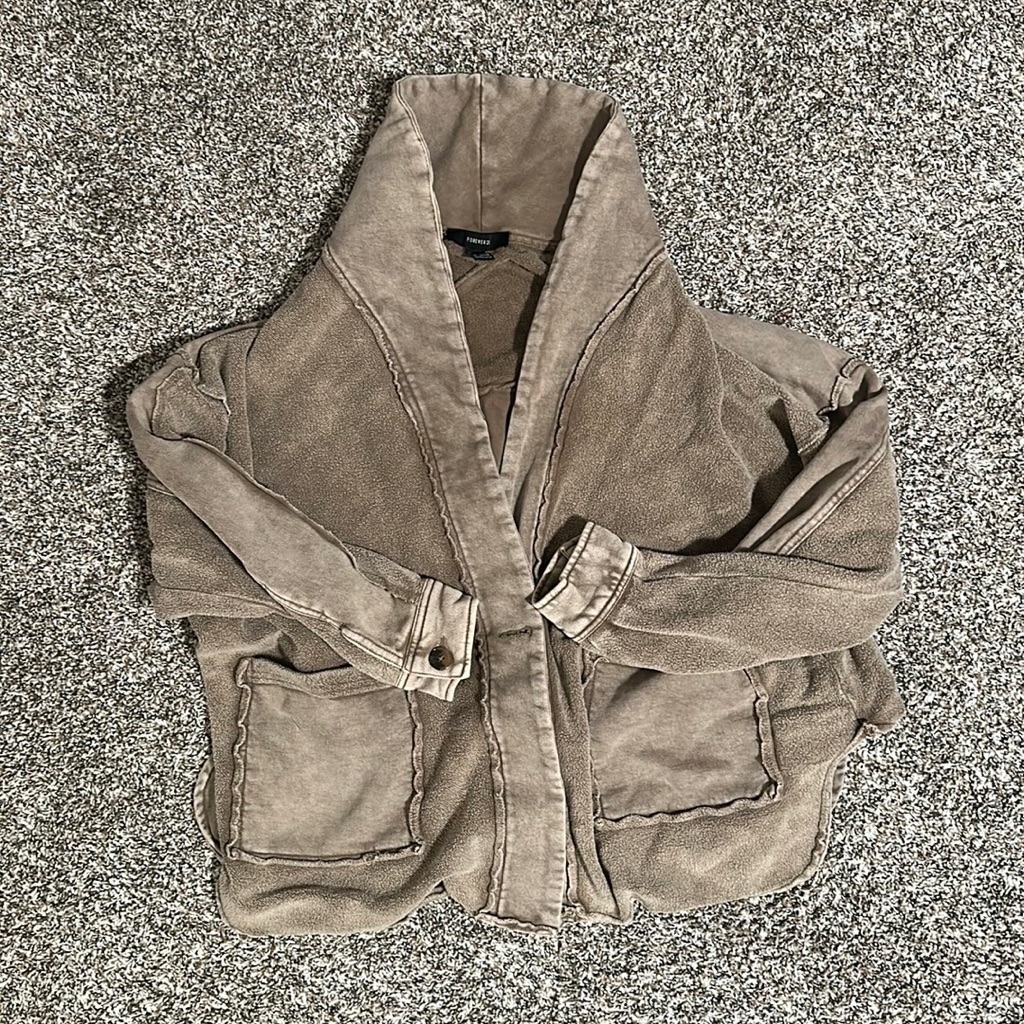 Oversized Front-Button Jacket